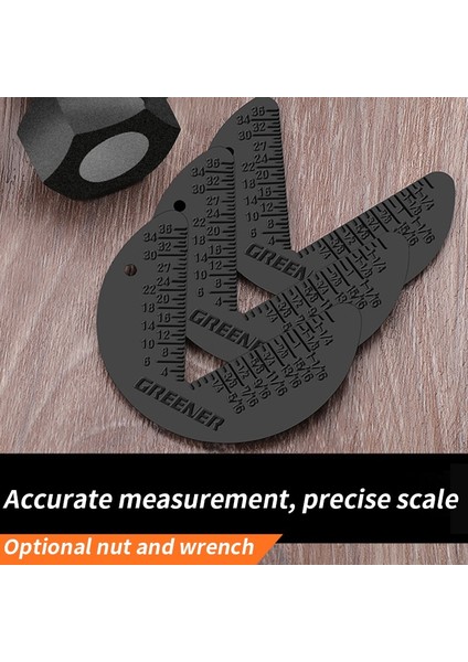Ölçer Altıgen Vida Somunu Metrik Inç Entegre Model Yarıçap Ölçer 60 Derece Diş Pitch Cetvel Ölçme Aletleri (Yurt Dışından) indirimleri