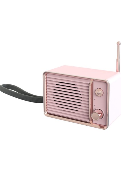 3D Çevresel Mini Ses Bluetooth Çevresel Şarj Edilebilir Ses (Pembe) (Yurt Dışından)