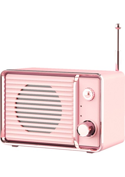3D Çevresel Mini Ses Bluetooth Çevresel Şarj Edilebilir Ses (Pembe) (Yurt Dışından)