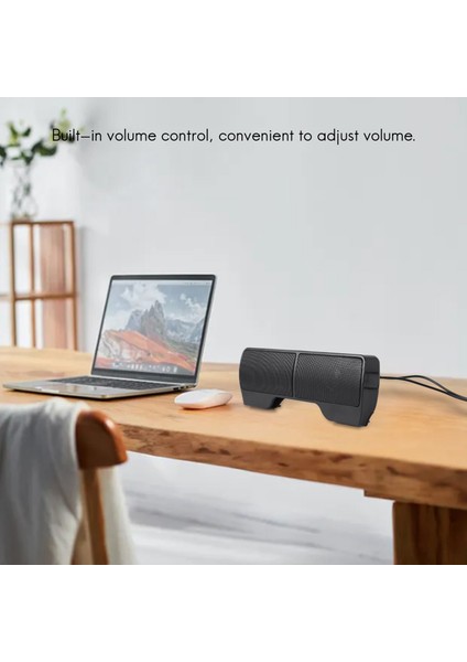 Dizüstü Dizüstü Bilgisayar Için Klip Mini Taşınabilir USB Stereo Hoparlör Soundbar (Yurt Dışından) fırsatları