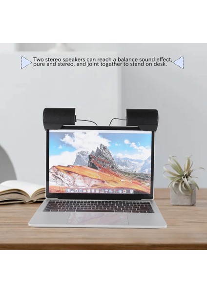 Dizüstü Dizüstü Bilgisayar Için Klip Mini Taşınabilir USB Stereo Hoparlör Soundbar (Yurt Dışından) indirimleri