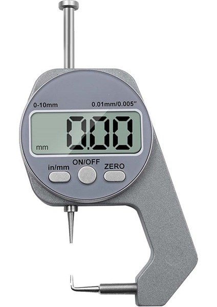 Mini Hassas Dijital Kalınlık Ölçer Ölçer Test Cihazı Mikrometre Kalınlığı Sivri Kafa 0 - 10 mm Dirsek Tarzı (Yurt Dışından)