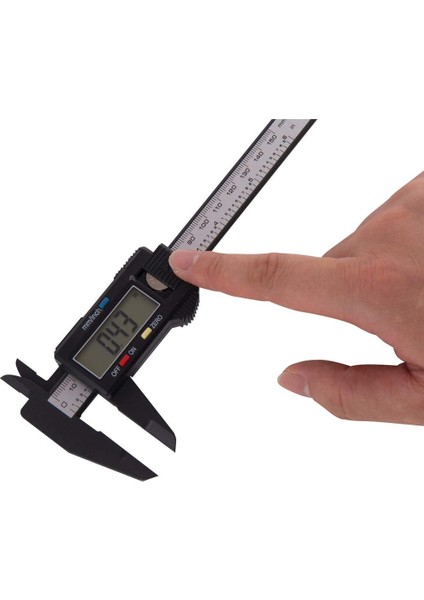 Sıcak 150MM 6 Inç LCD Dijital Kumpas ve Kart Cetvel Elektronik Caon Fiber Sürmeli Kumpas Kural Ölçer Mikrometre Ölçme Aracı (Yurt Dışından)