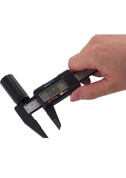 Sıcak 150MM 6 Inç LCD Dijital Kumpas ve Kart Cetvel Elektronik Caon Fiber Sürmeli Kumpas Kural Ölçer Mikrometre Ölçme Aracı (Yurt Dışından)