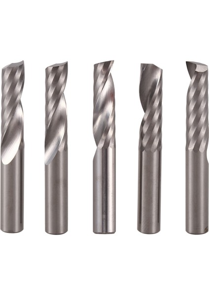 Adet 6mm 1/4 Inç Karbür Cnc Freze Uçları Tek Flüt Uçlu Freze Araçları 22MM (Yurt Dışından)