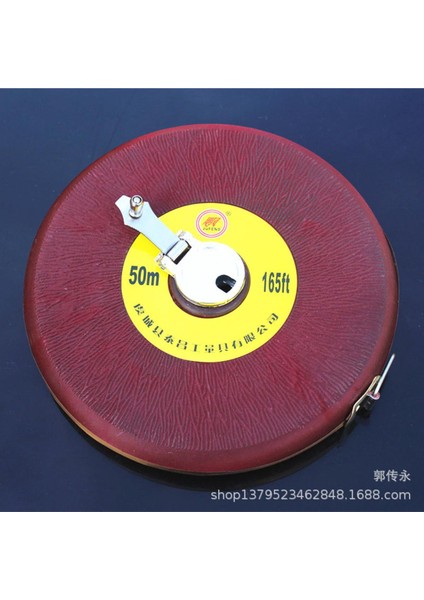 Üreticiler Keten Cetvel El Kranklı Kumaş Mezura Diski 30 Metre 50 Metre 100 Metre Kırmızı Kumaş Cetvel (Yurt Dışından)