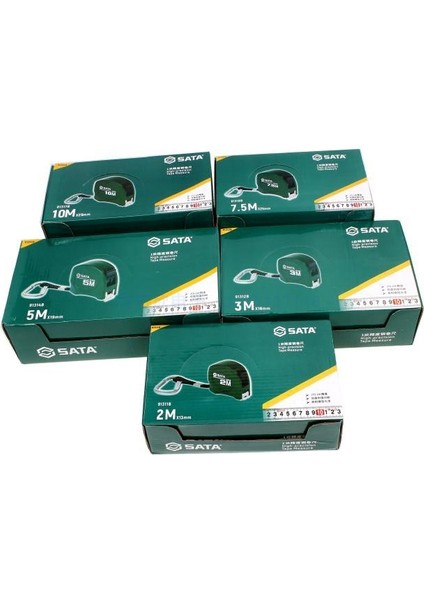 Shida 91314B Çelik Mezura 5 Metre Metrik 1 Seviye Yüksek Hassasiyetli 3 Metre Kutu Cetvel 91312B Ölçüm Daire Cetveli 91317B (Yurt Dışından)