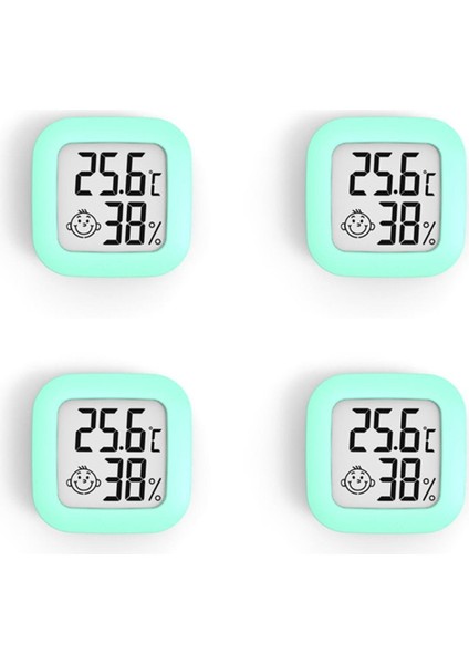 Adet Mini Dijital Termometre Higrometre Kapalı Oda Nem Ölçer Ölçer LCD Ekran Sıcaklık Sensörü Ölçer-Yeşil (Yurt Dışından) fiyatları