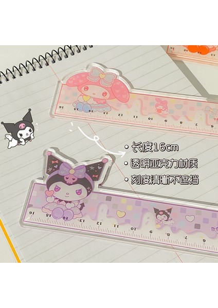 Sanrio Akrilik Cetvel Kt Kedi Yeşim Defne Köpek Desen Öğrenci Şeffaf Kız Kalp Çizim Ölçüm Cetveli (Yurt Dışından) fırsatları