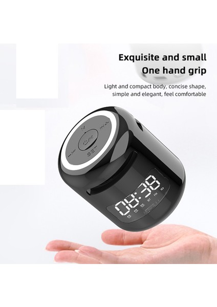 Kablosuz Bluetooth 5.0 Hoparlör Hifi Ses Kalitesi LED Sıcak, Sarı (Yurt Dışından)