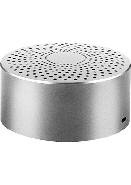 Bluetooth Hoparlör Kablosuz Taşınabilir Ses Hd Stereo Çağrı Gümüş Gri (Yurt Dışından)