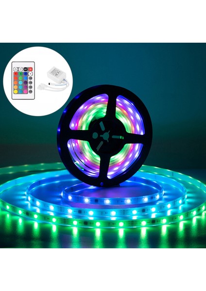DC12V Rgb LED Kontrol Cihazı+24 Tuşlu Uzaktan Kumanda Rgb Kontrol Kutusu (Yurt Dışından)