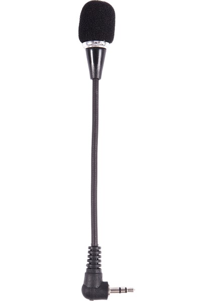 Pc Dizüstü Masaüstü Siyah Için Esnek 3.5mm Jack Mini Mikrofon Mikrofon (Yurt Dışından)