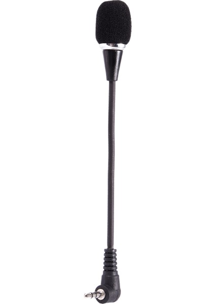 Pc Dizüstü Masaüstü Siyah Için Esnek 3.5mm Jack Mini Mikrofon Mikrofon (Yurt Dışından)