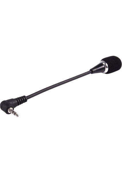 Pc Dizüstü Masaüstü Siyah Için Esnek 3.5mm Jack Mini Mikrofon Mikrofon (Yurt Dışından)
