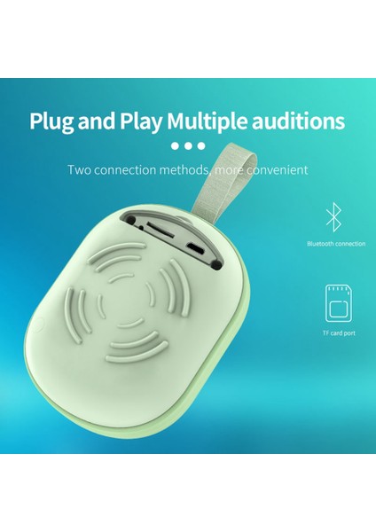 Afk Kablosuz USB Bluetooth Hoparlör, Dizüstü Bilgisayar Cep Telefonu Için (Yeşil) (Yurt Dışından)