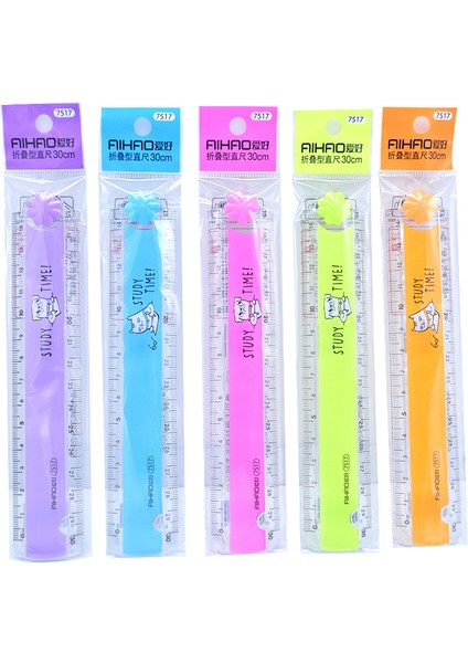 Hobi Katlanır Cetvel 30CM Ilkokul Öğrencisi Plastik Cetvel Dalgalı Çizgi Ölçekli Cetvel Santimetre Boyama Ölçüm Cetveli Geometrik Şekil Şeffaf Katlanır Cetvel Çizmek (Yurt Dışından) fırsatları