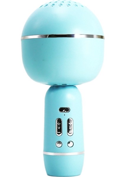 Bluetooth Kablosuz Mikrofon Taşınabilir El Karaoke Canlı Mavi (Yurt Dışından)