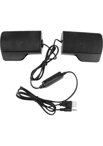 Taşınabilir Mini Klip USB Stereo Hoparlör Ses Çubuğu Klipsli Hoparlörler (Yurt Dışından)