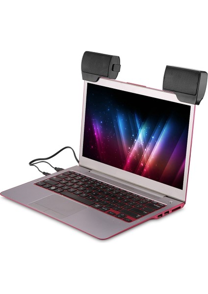 Taşınabilir Mini Klip USB Stereo Hoparlör Ses Çubuğu Klipsli Hoparlörler (Yurt Dışından) fiyatları