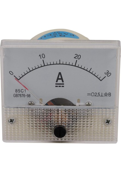 85C1-A Dc Analog Amper Metre Panel Metre Ölçer 30A Amp Ölçer Akım Mekanik Ampermetreler, 85C1-A Dc Ampermetre (Yurt Dışından)