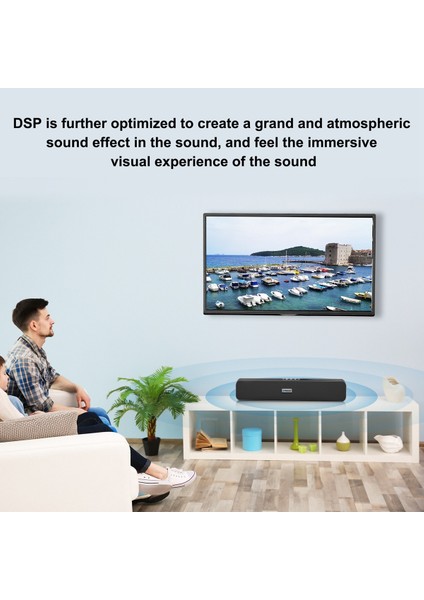 Puluz Soundbar Kablolu ve Kablosuz Bluetooth Ev Çevresel Hoparlör (Yurt Dışından)