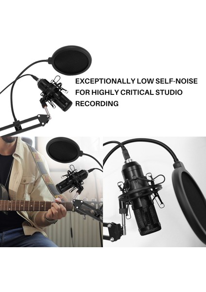 USB Akış Podcast Pc Mikrofon Kardioid Kondenser Mikrofon Kiti (Yurt Dışından)