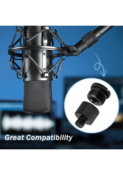 Adet Mikrofon Standı Adaptörü, 5/8 Dişi - 3/8 Erkek, Kamera Tripod Için (Yurt Dışından)