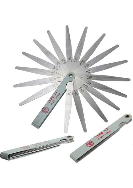 【ayak Izi】 Üstü Kullanışlı Metrik Feeler Ölçer Boşluk Dolgu Kalınlığı Ölçüm Aracı 17 Bıçak (Yurt Dışından) modelleri
