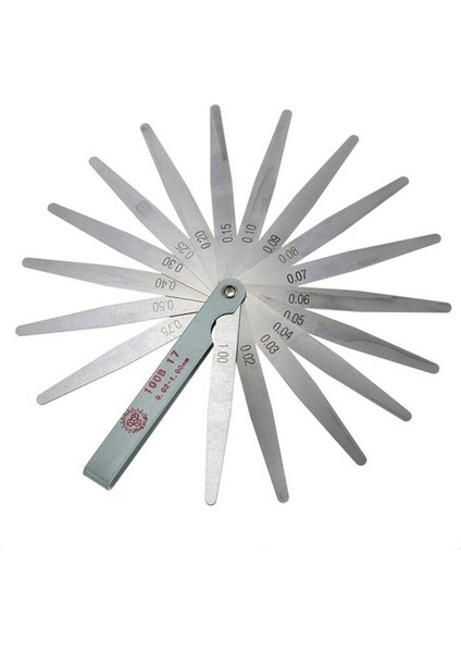 【ayak Izi】 Üstü Kullanışlı Metrik Feeler Ölçer Boşluk Dolgu Kalınlığı Ölçüm Aracı 17 Bıçak (Yurt Dışından) indirimleri