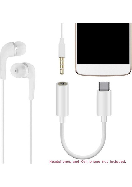 USB C - Kulaklık Jakı Adaptörü, iPad Pro Için, Pixel 4 3 2 Xl, Galaxy (Yurt Dışından)