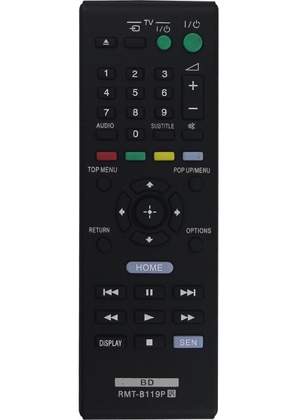 Sony Blu-Ray Oynatıcı RMT-B119P Için Uygun Yedek Uzaktan Kumanda (Yurt Dışından)