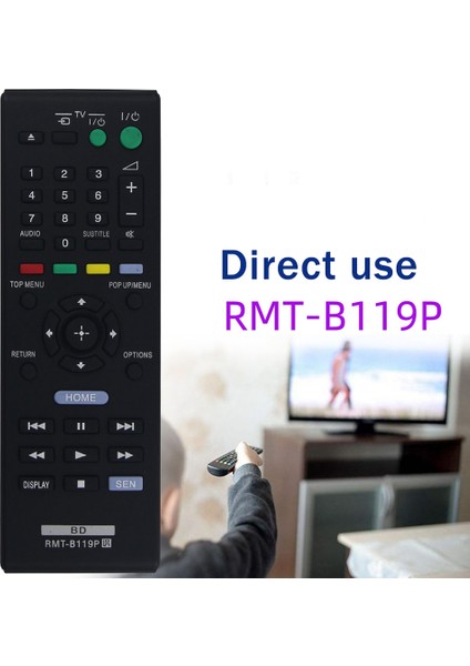 Sony Blu-Ray Oynatıcı RMT-B119P Için Uygun Yedek Uzaktan Kumanda (Yurt Dışından)