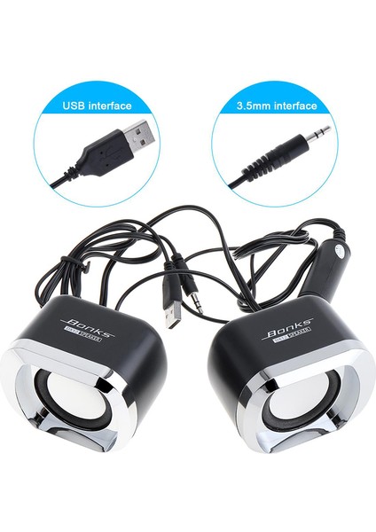 Telefon Tv Için Bonks Yüksek Güçlü Stereo Subwoofer Pc Hoparlör Dj USB (Yurt Dışından) indirimleri