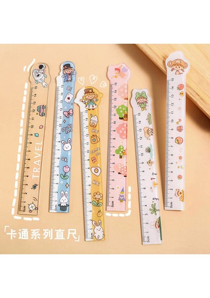 Karikatür Şekilli Cetvel Öğrenci Ins Kız Kalp Ölçeği Öğrenme Ofis Boyama Cetveli Ölçme Aracı 15 cm (Yurt Dışından)