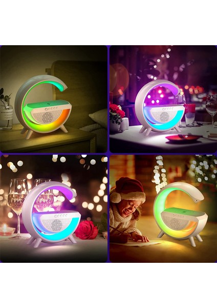 Oturma Odası Dekor Gece Lambası Için Bluetooth Hoparlörler Masa Lambası (Yurt Dışından)