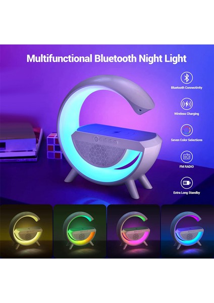 Oturma Odası Dekor Gece Lambası Için Bluetooth Hoparlörler Masa Lambası (Yurt Dışından)
