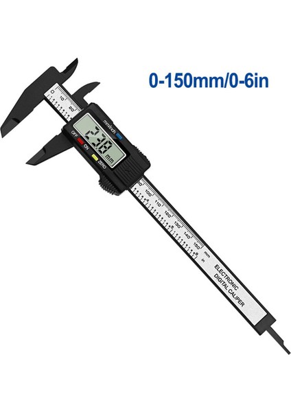 Profesyonel Dijital Sürmeli Kumpas 0-150MM 6 Inç LCD Elektronik Caon Fiber Imeter Mikrometre Ölçme Evrensel Aracı (Yurt Dışından)