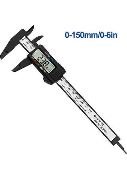 Profesyonel Dijital Sürmeli Kumpas 0-150MM 6 Inç LCD Elektronik Caon Fiber Imeter Mikrometre Ölçme Evrensel Aracı (Yurt Dışından) indirimleri