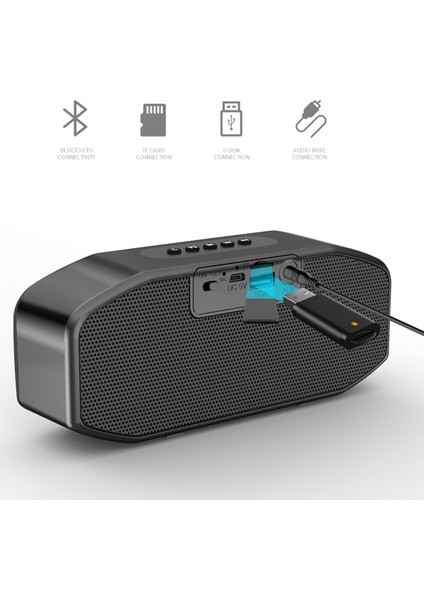 Manovo M5 Kablosuz Bluetooth Hoparlör 6d Çevresel Stereo Hoparlör (Yurt Dışından) indirimleri