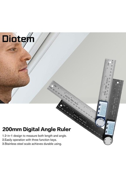 360°/200MM Açılı Dijital Gösterge Cetveli (Yurt Dışından) modelleri