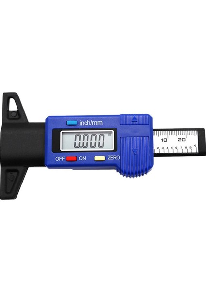 Dijital Araba Lastik Diş Derinliği Test Cihazı 0-25MM Lastik Diş Derinliği Ölçer Ölçer Ölçer Aracı Kaliper LCD Ekran Lastik Ölçümü (Yurt Dışından)