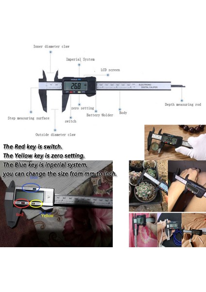 Elektronik LCD Ekran Elektronik Dijital Sürmeli Kaliper Ölçer Ölçme Aracı (Yurt Dışından) fırsatları
