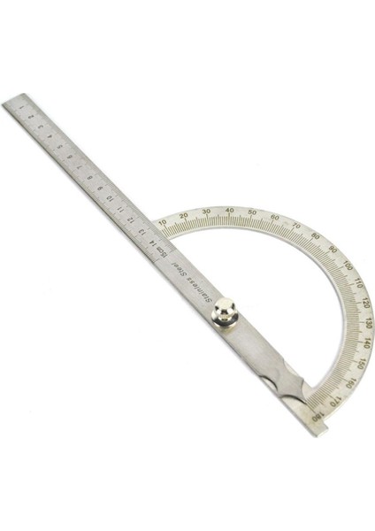 Açı Bulucu Kolları Iletki 0-180 Derece Paslanmaz Çelik Açıölçer Cetvel 14 cm Açı Aracı (Yurt Dışından) modelleri