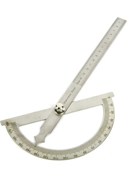 Açı Bulucu Kolları Iletki 0-180 Derece Paslanmaz Çelik Açıölçer Cetvel 14 cm Açı Aracı (Yurt Dışından) indirimleri