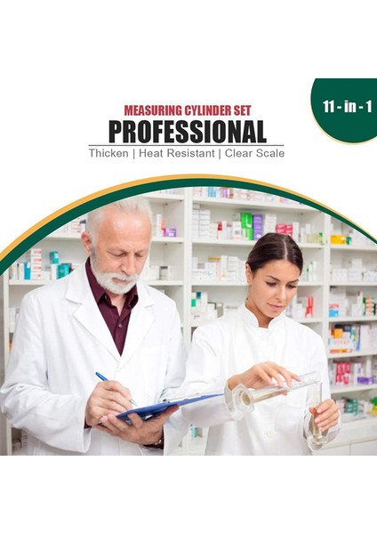 Cam Dereceli Ölçüm Silindirleri Seti, 3 Pipet + 2 Fırça + 1 Karıştırma Çubuğu ile Premium Borosilikat Silindir Seti (Yurt Dışından) fırsatları