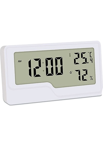 Higrometre Termometre Dijital Sıcaklık Zaman Saati LCD Gerinim Ölçer Sensörü Nem Ölçer (Yurt Dışından)