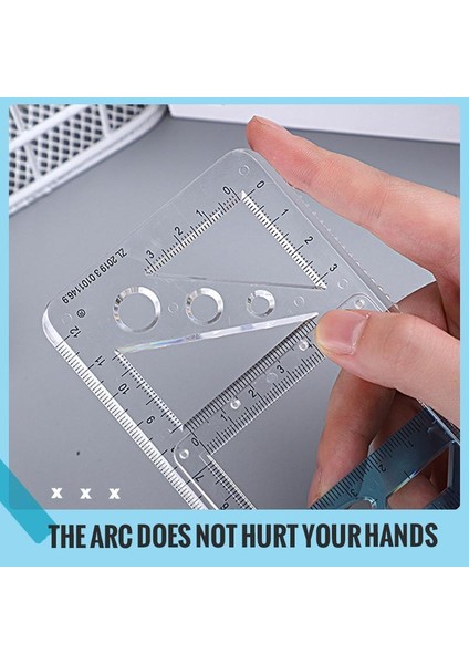 Çok Fonksiyonlu Geometrik Cetveller Springhall Açısı ve Daire Yapıcı Çizim Geometrik Çizim Şablonu Ölçme Cetveli-Beyaz (Tip B) (Yurt Dışından) indirimleri