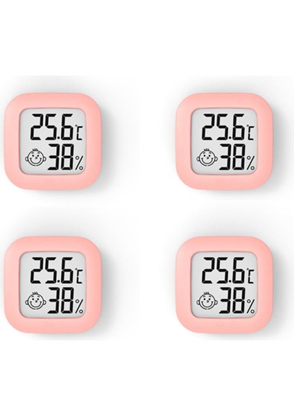 4 Adet Mini Dijital Termometre Higrometre Kapalı Oda Nem Ölçer Ölçer LCD Ekran Sıcaklık Sensörü Ölçer-Pembe (Yurt Dışından) fiyatları