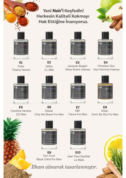 E7 Erkek EDP Parfüm 50 ML indirimleri